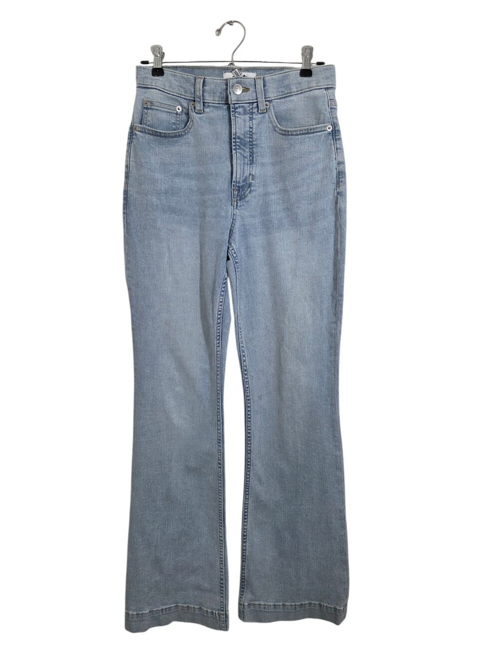 NWT Spanx Lycra Fitsense Kick Flare Jeans ReDefine Light Wash Size 8
